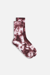 CALZINO IN SPUGNA DI COTONE BORDEAUX